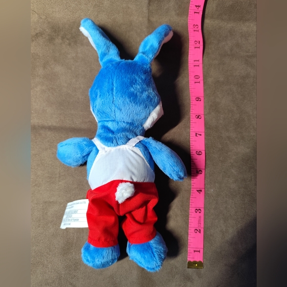 3/$30💜Kinder Surprise Plush Bunny Rabbit Blue & White w/ Embroidered heart - Picture 10 of 10